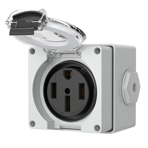 Weatheproof RV Power Outlet Box