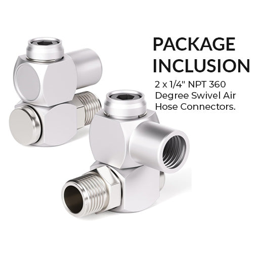 1/4" NPT 360 Degree Swivel Air Hose Fitting