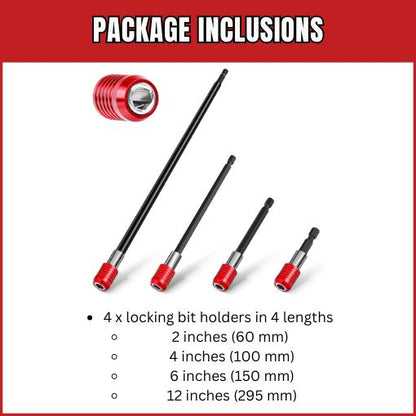 Quick Release Drill Extension Bit Holder Set