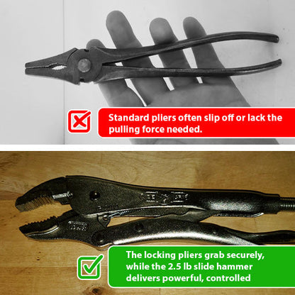 Locking Pliers Slide Hammer Puller