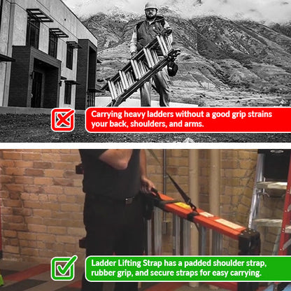 Ladder Shoulder Lifting Strap & Carrying Handle
