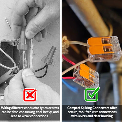 Compact Splicing Connectors