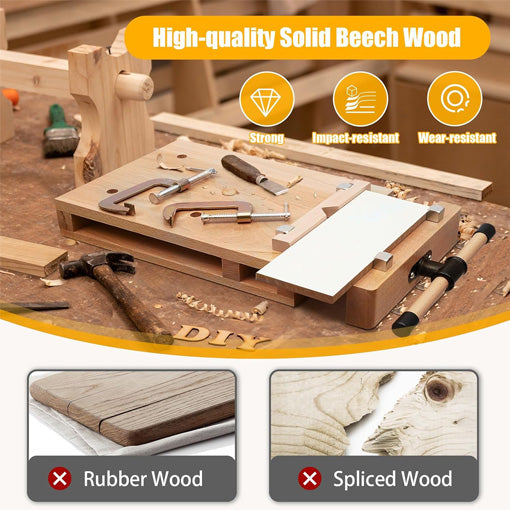 Hard Wood Workbench Desktop Woodworking Vise