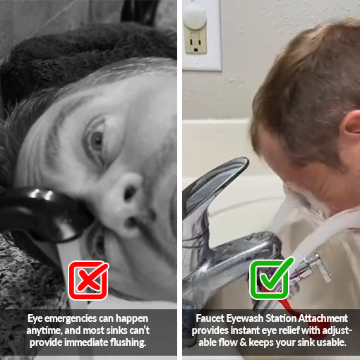 Faucet Eyewash Station Attachment