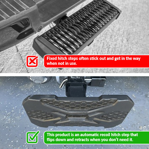 Flip-Down Bumper Hitch Step