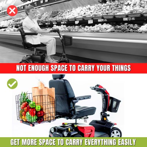 Mobility Scooters Folding Rear Basket