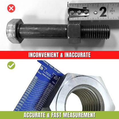 Nut & Bolt Size Measurement Pocket Tool