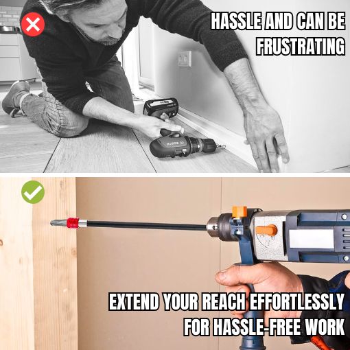 Quick Release Drill Extension Bit Holder Set