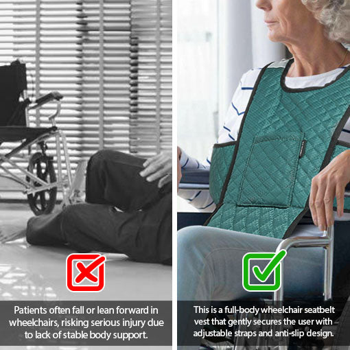 Wheelchair Seatbelt with Pocket