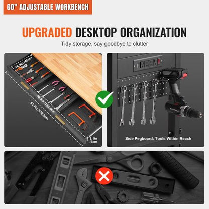 60" Adjustable Workbench