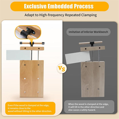 Hard Wood Workbench Desktop Woodworking Vise