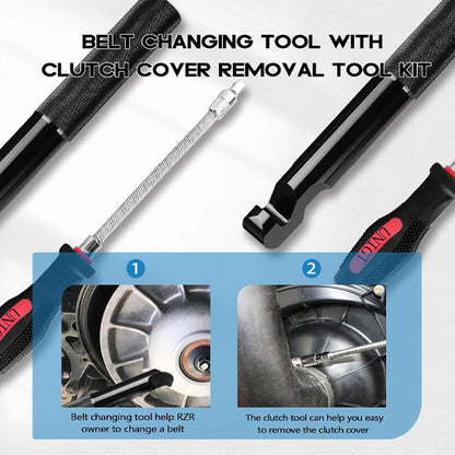 Belt Changing Tool with Clutch Cover Removal Tool Kit