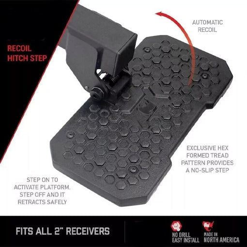 Flip-Down Bumper Hitch Step