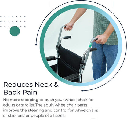 Push Wheelchair Handle Extender