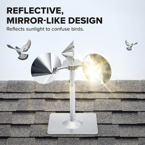 Reflective Spinning Bird Deterrent