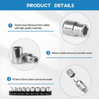 Belt Changing Tool with Clutch Cover Removal Tool Kit