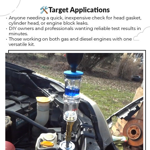 Automotive Combustion Leak Test Kit
