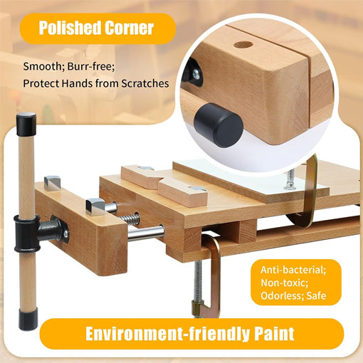 Hard Wood Workbench Desktop Woodworking Vise