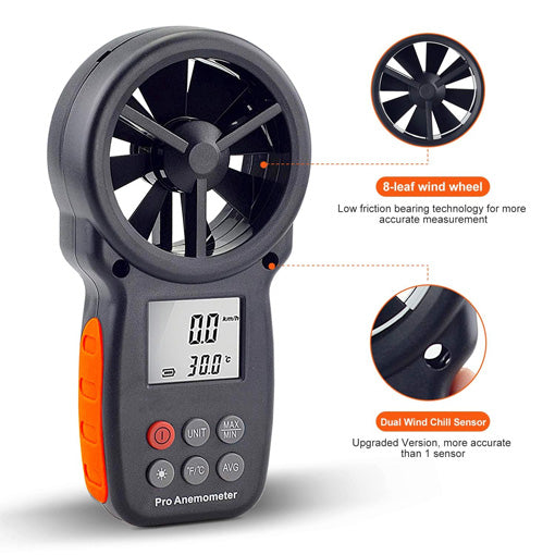 Digital Anemometer Wind Speed Meter