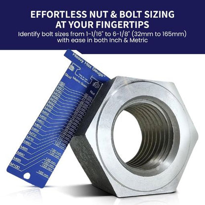 Nut & Bolt Size Measurement Pocket Tool