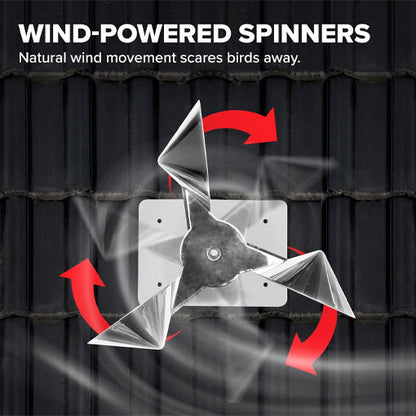 Reflective Spinning Bird Deterrent