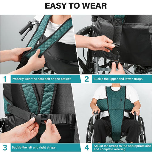 Wheelchair Seatbelt with Pocket