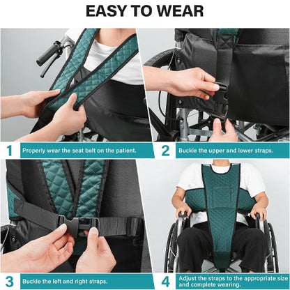 Wheelchair Seatbelt with Pocket