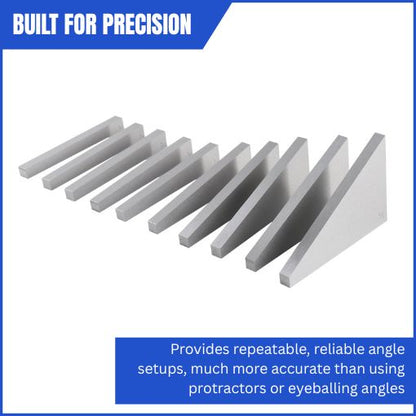 10 Pcs Precision Angle Block Set