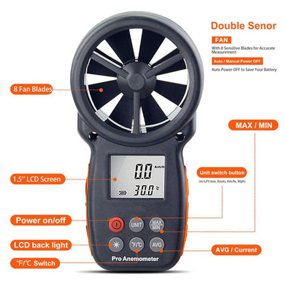 Digital Anemometer Wind Speed Meter
