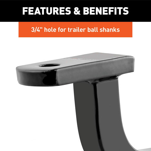 5-inch Rise Class 2 Trailer Hitch Ball Mount