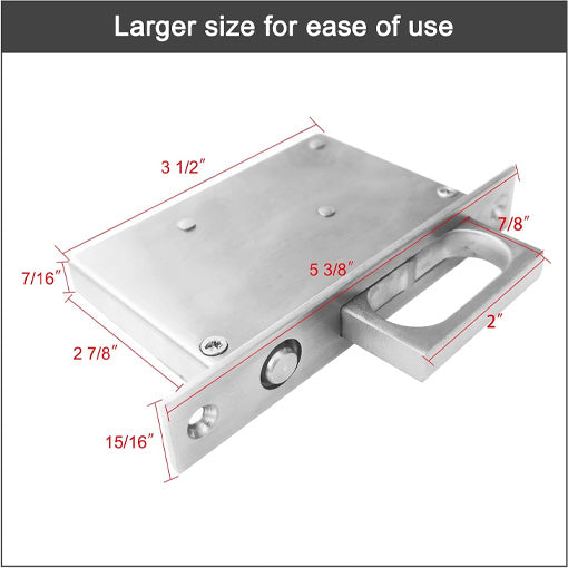 Pocket Door Handle and Edge Pull