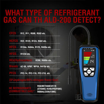 Rechargeable HVAC Refrigerant Leak Detector