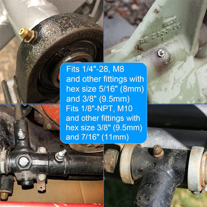 4 Way Zerk Grease Fittings Removal Tool
