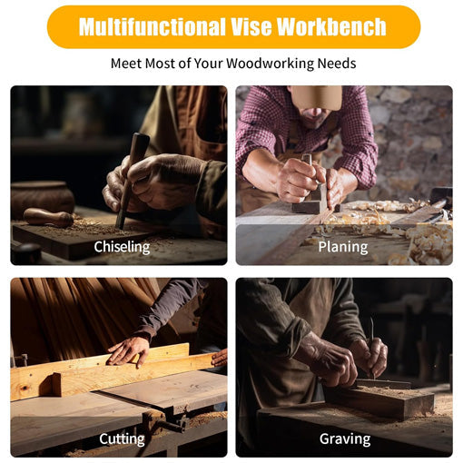 Hard Wood Workbench Desktop Woodworking Vise