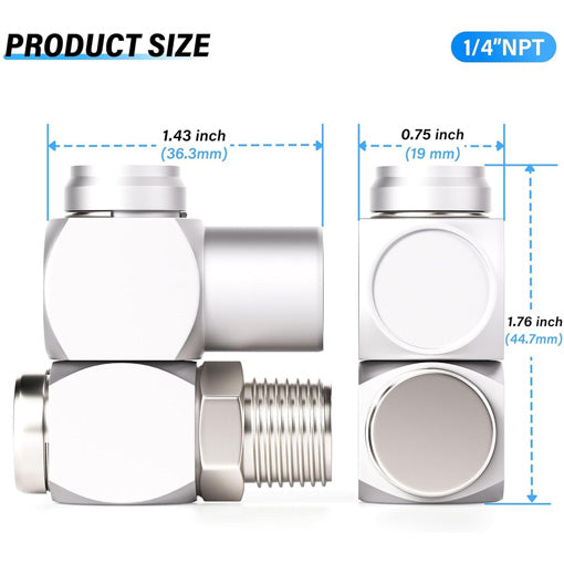 1/4" NPT 360 Degree Swivel Air Hose Fitting