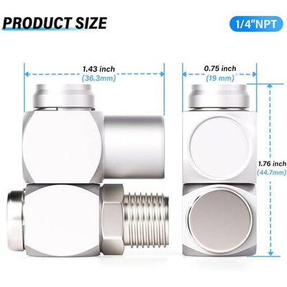 1/4" NPT 360 Degree Swivel Air Hose Fitting