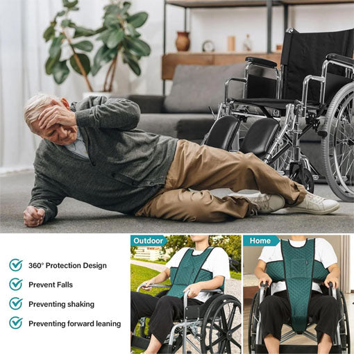 Wheelchair Seatbelt with Pocket