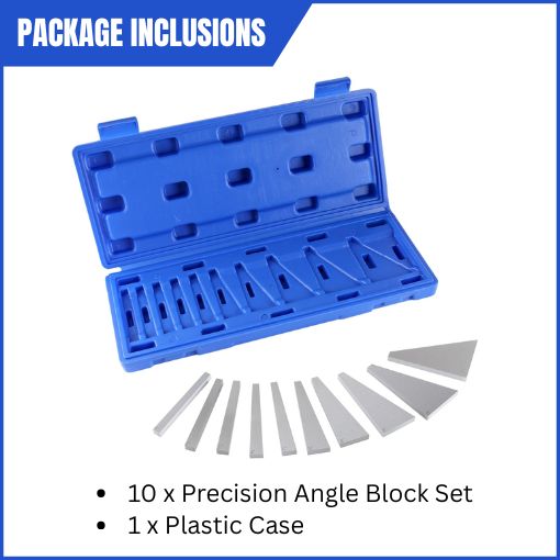 10 Pcs Precision Angle Block Set