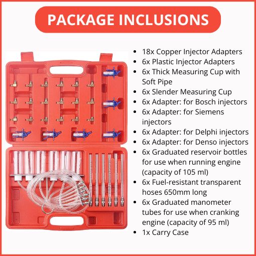 Common Rail Adaptor Fuel Tester Set