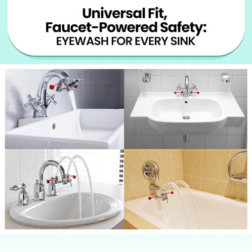 Faucet Eyewash Station Attachment