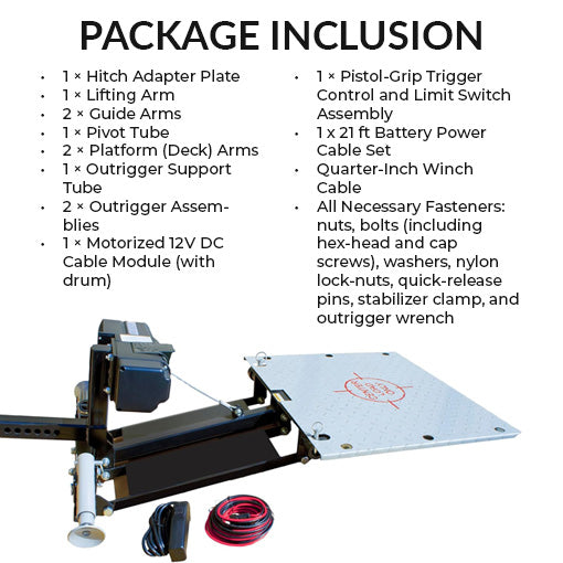 Motorized Truck Hitch Lift Mount