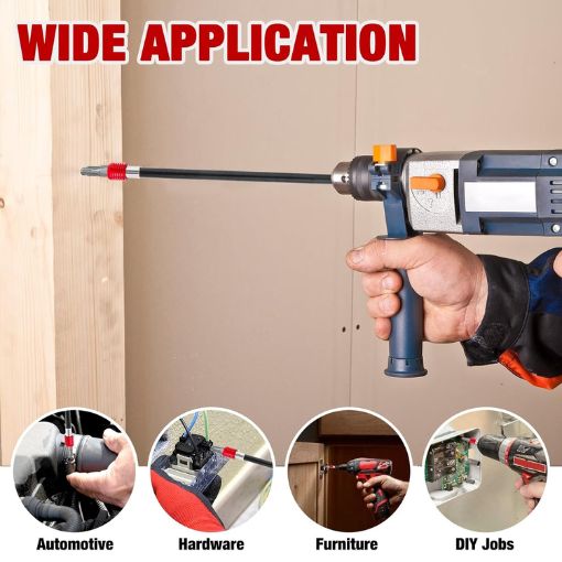 Quick Release Drill Extension Bit Holder Set