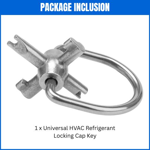 Universal HVAC Refrigerant Locking Cap Key