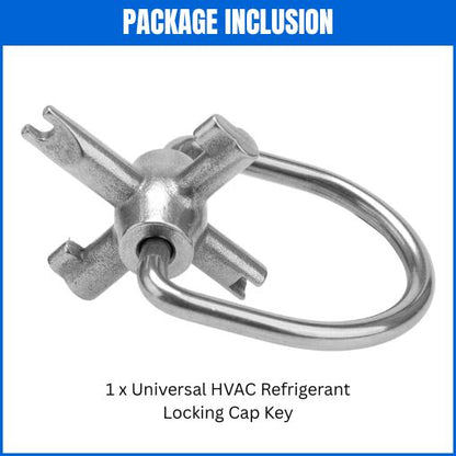 Universal HVAC Refrigerant Locking Cap Key
