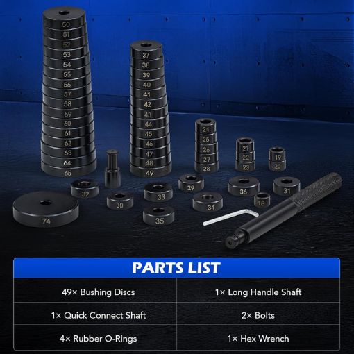 52-in-1 Custom Bushing Driver Set