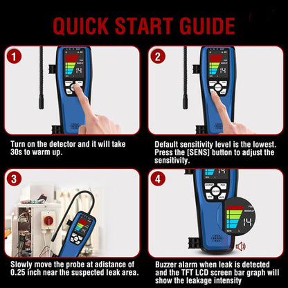 Rechargeable HVAC Refrigerant Leak Detector