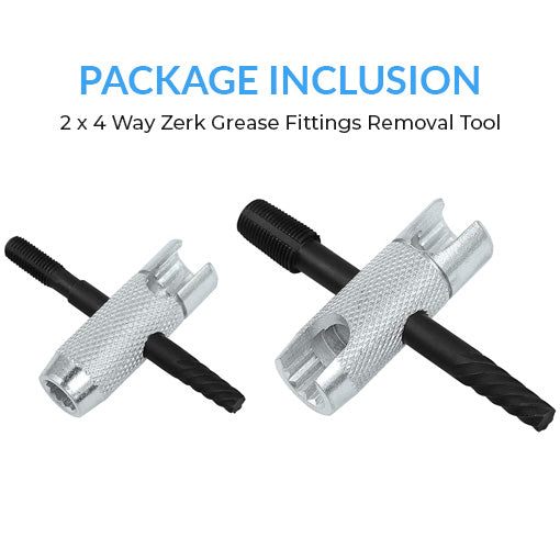 4 Way Zerk Grease Fittings Removal Tool
