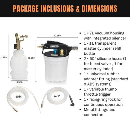 Pneumatic Brake Bleeding Kit