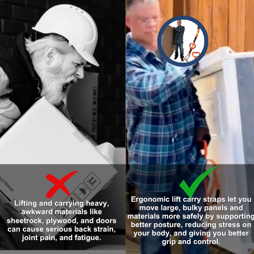 Ergonomic Lift Carry Straps