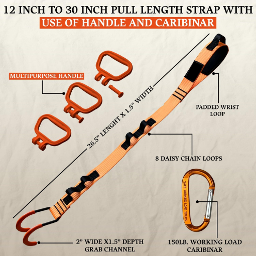 Ergonomic Lift Carry Straps